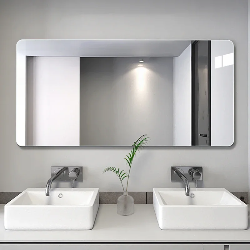 Large Bathroom Mirror Rectangular Modern Square Bathroom Wall Mirror Designed Washroom Espelho Redondo Bath Accessories CC50BM