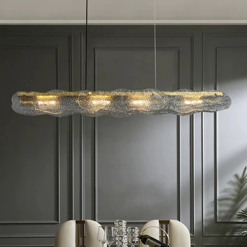 Moderne lange LED-Pendelleuchte für Wohnzimmer, Esszimmer, Tisch, Küche, Schlafzimmer, Kronleuchter, Heimdekoration, Beleuchtungskörper