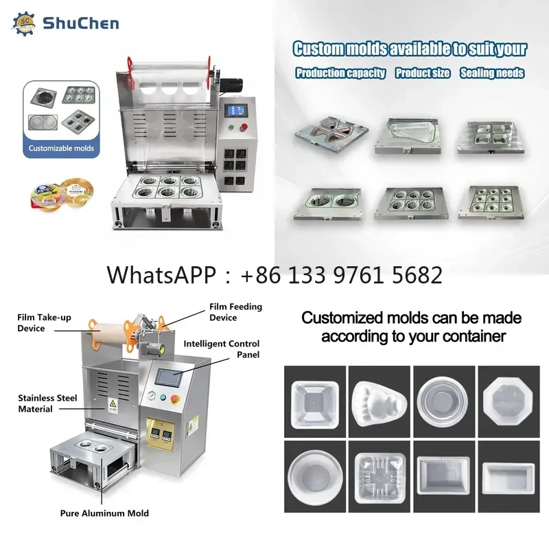 WSQ Shuchen Instant Noodle Cup Sealing Machine Table Cup Sealing Machine Cup Sealing Machine Fully Automatic