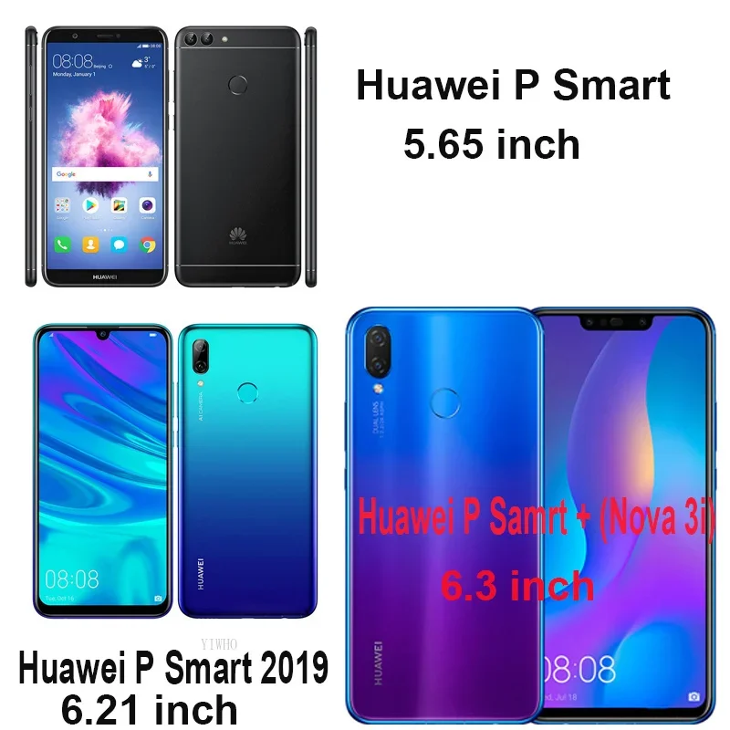 Protecteur d\'écran en verre trempé pour Huawei P Smart Plus 2019, film protecteur pour téléphone portable, 2020, 2021, 2018