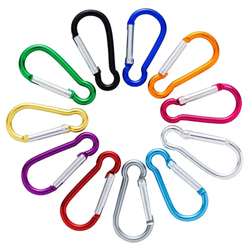 10/20 Pcs Mini Carabiners Alloy Spring Carabiner Snap Hooks Carabiner Clip Keychain Outdoor Camping Hiking D-ring Buckles