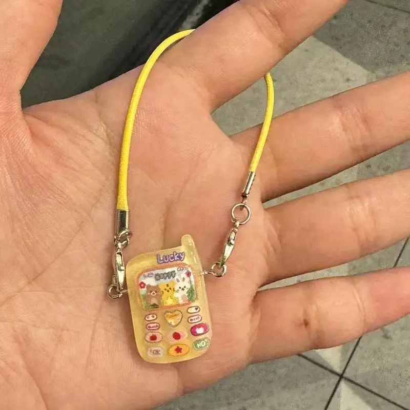 Labubu Cartoon Pendant Toy Doll House Small Animal Mini Phone Model Cute Phone Accessory Pendant 15-17cm Sweet Couple Gift