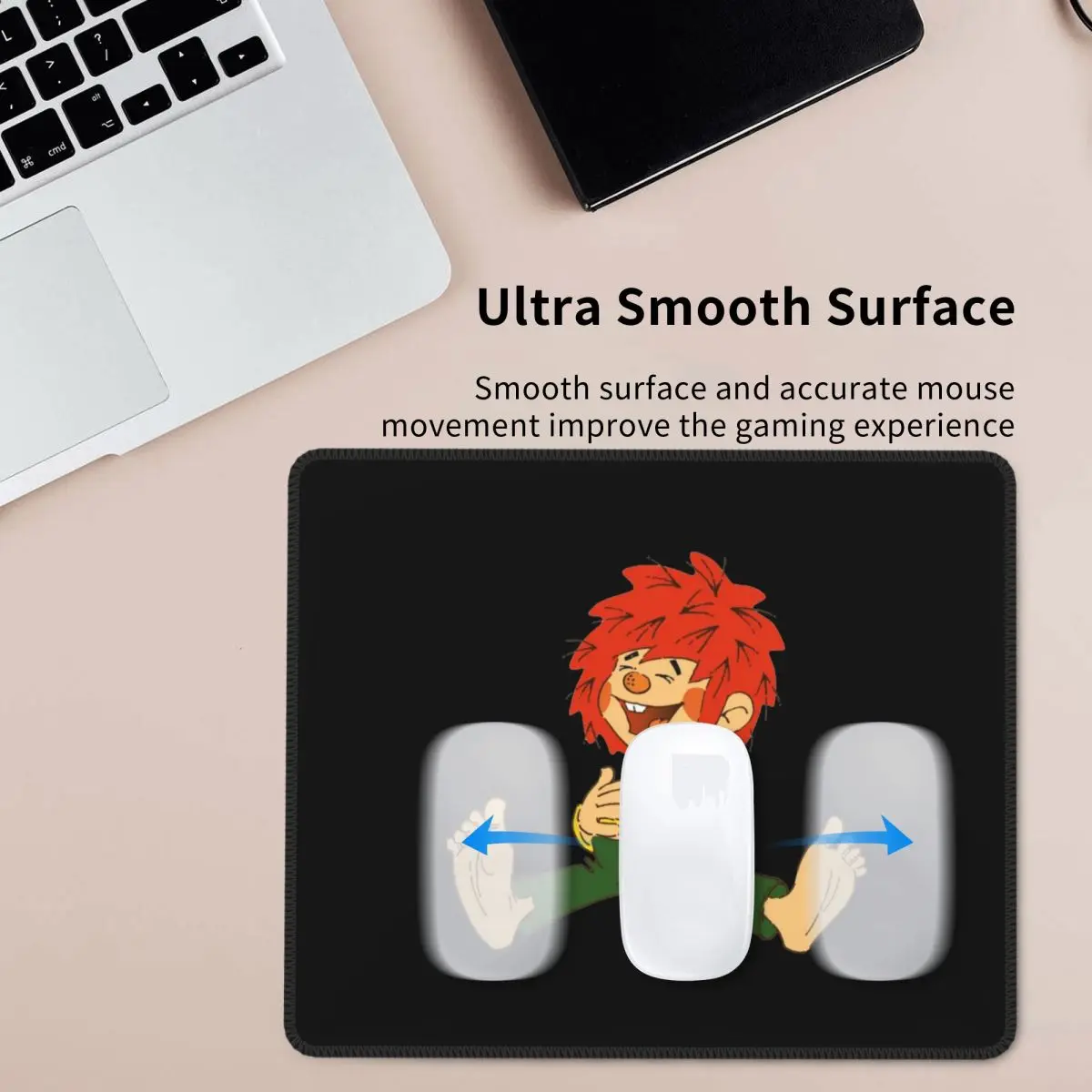 Multi-size Mouse Pad Pumuckl Happy Gamer PC Laptop Mats Keyboard Carpet Computer Gaming Office Accessories Desk Mat