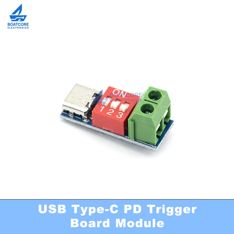 USB Type-C PD Trigger Board Module PD/QC Decoy Board Fast Charge 12V USB-C Power Delivery High Speed Boost Charger Module