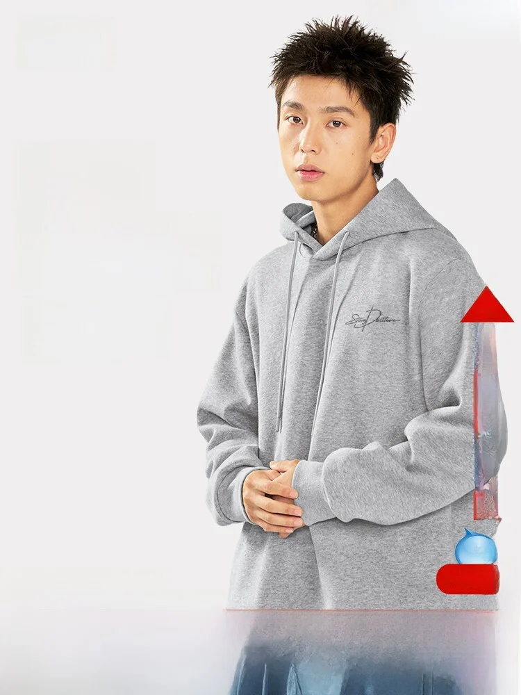 

Мужская толстовка-худи: новая весенняя повседневная толстовка с капюшоном, плотная, удобная, с длинными рукавами, молодежная, модная