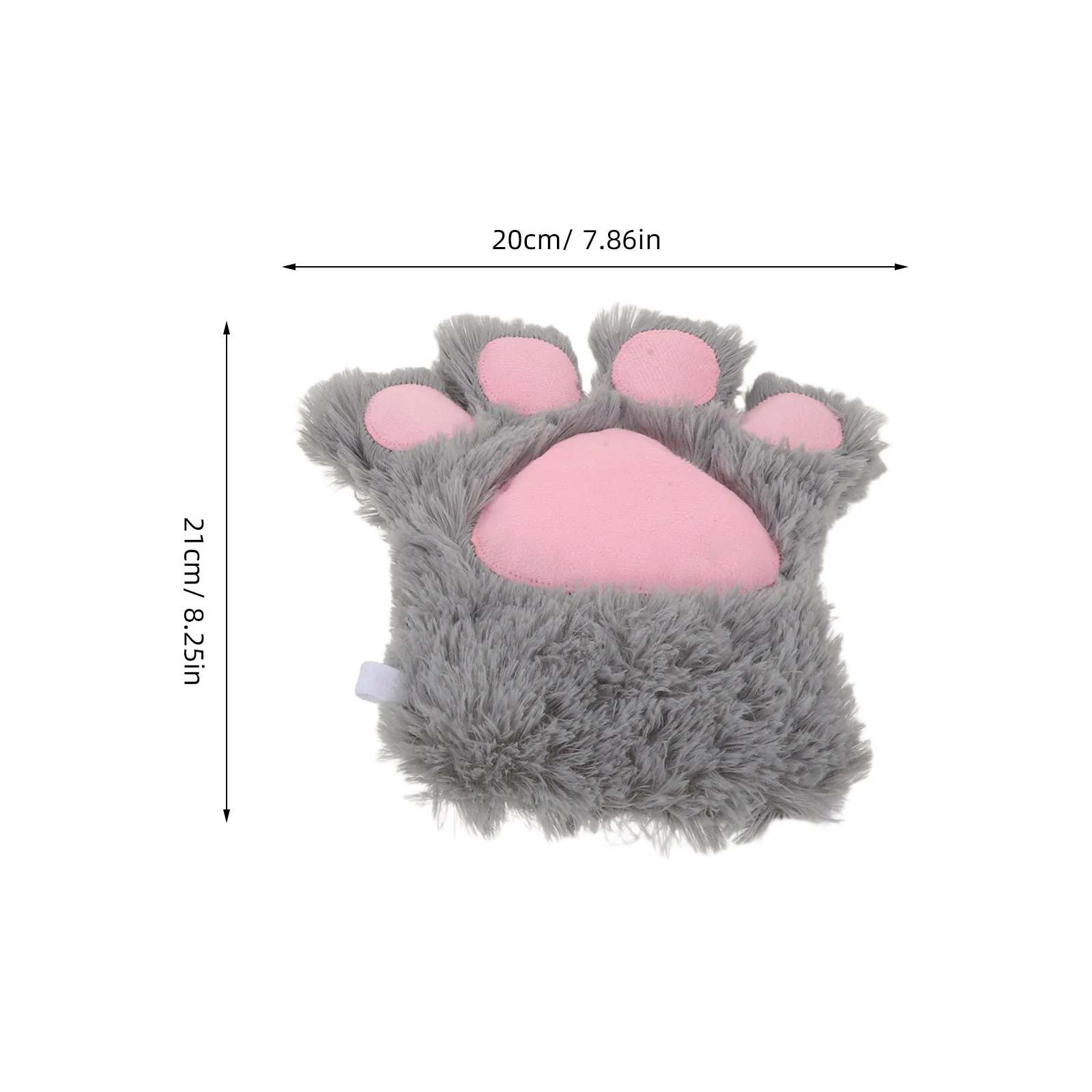 Guantes con forma de pata de gato para mujer, manoplas suaves y cálidas con forma de animal, Cosplay de Halloween, guantes con garra de gatito, accesorios de Cosplay con pata de gato, 2 uds.