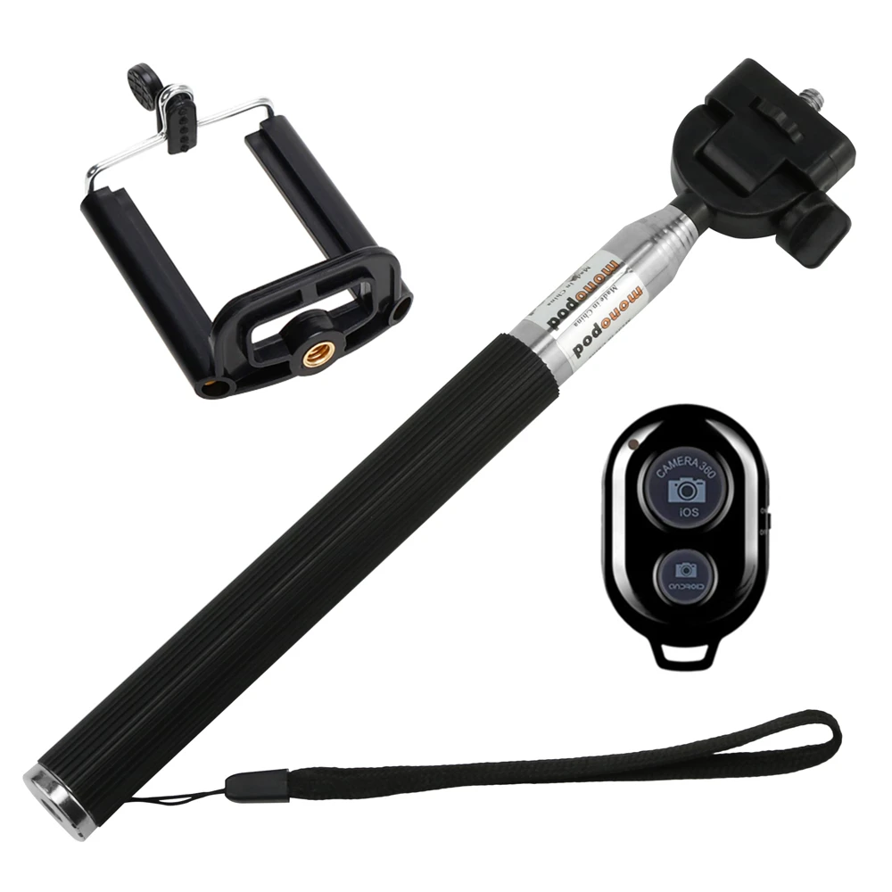 Selfie Sticks Tripod For Mobile Smartphone Bluetooth-compatible Stick With Remote Control Shutter Monopod With Phone Clip Holder