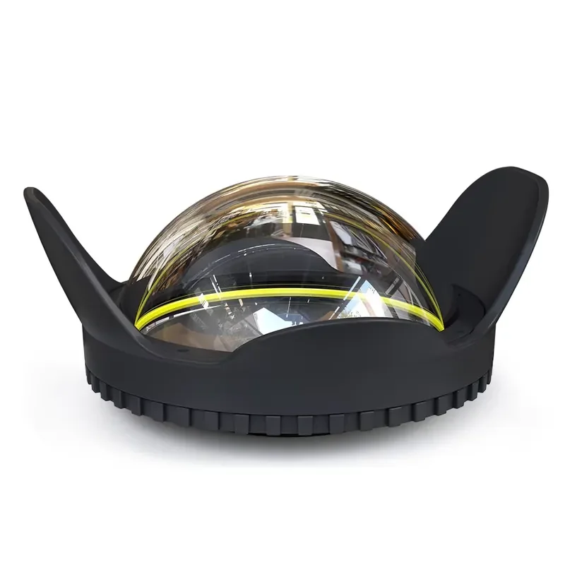 4 Inch 67mm Diving Optical Fisheye Lens Shade Wide Angle 67mm Lens Underwater Lens for M67 Underwater Housing Case