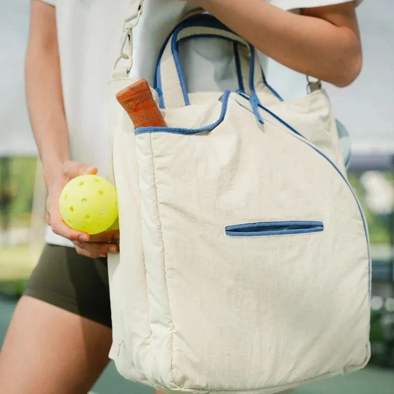 Professional Tennis Bag Outdoor Sport Badminton Pickleball Padel Racquet Bags Large Capacity Women Tennis Racquet Shoulder Bag