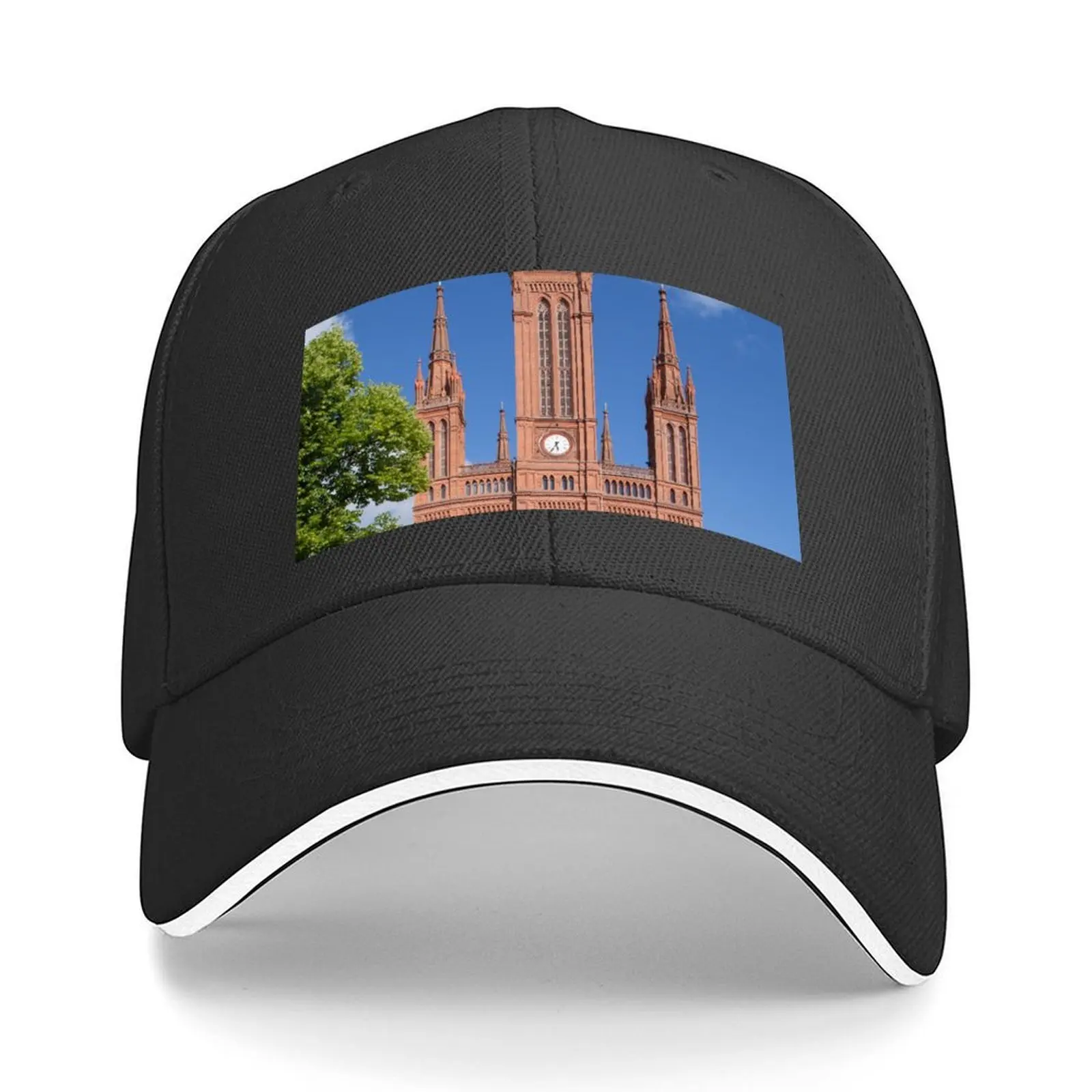 

Market Church, Wiesbaden Baseball Cap Snap Back Hat Streetwear Beach Bag foam party Hat Men's Hats Women's