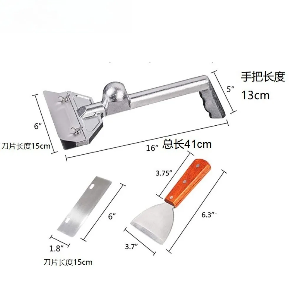Heavy‑Duty Aluminum Grill Tool Kit, Spatula Scraper Tongs Set for Commercial Hotel Restaurant BBQ Cooking