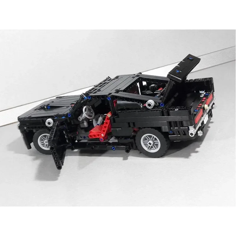 MOC-2541 noir classique voiture de sport GT500 assemblage épissage bloc de construction modèle 1131 blocs de construction pièces enfants anniversaire jouet cadeau