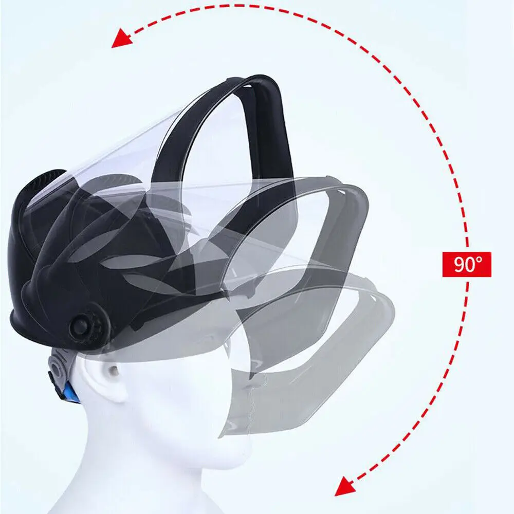 Visiera di sicurezza di alta qualità per molatura di visore in policarbonato per saldatura di casco trasparente