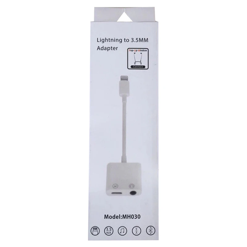 POWERMASTER MH030 FOR IPHONE cable charger and LIGHTNING headphone multiplexer