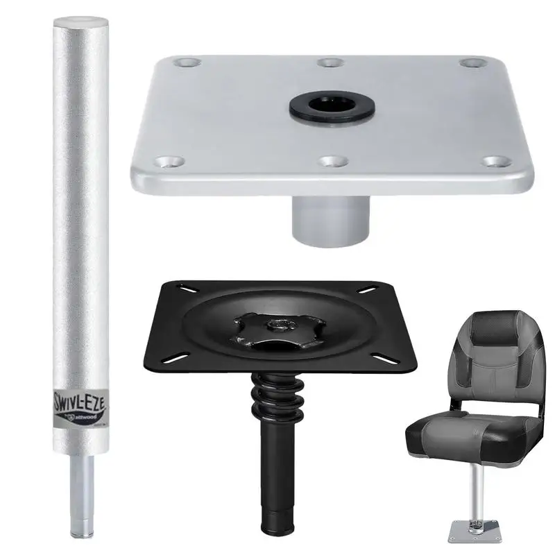 Boat Seat Pedestal Mount Kit Marine Boat Pedestal Base Swivel Base Plate Boat Seat Pin Post Marine Boat Seat Base Heavy Duty