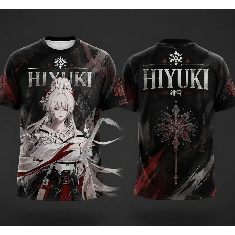 Wuthering Waves Hiyuki Character All‑Over‑Print T‑Shirt Breathable Quick Dry 3D Casual Tee Unisex Streetwear Fashion
