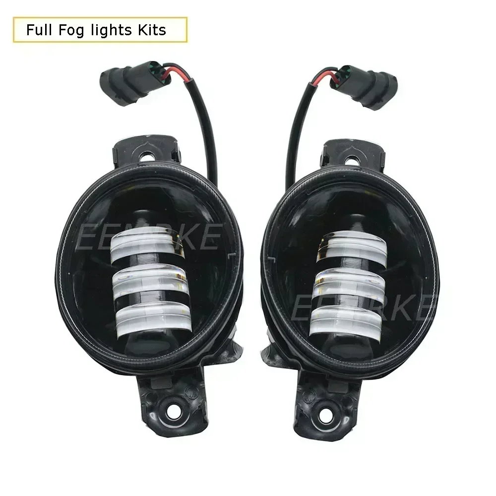 Upgrade 2 X Car LED Fog Lights Front Bumper Lens Daytime Running Lamp DRL PTF 30W For Renault Grand Modus, Modus 2004-2014
