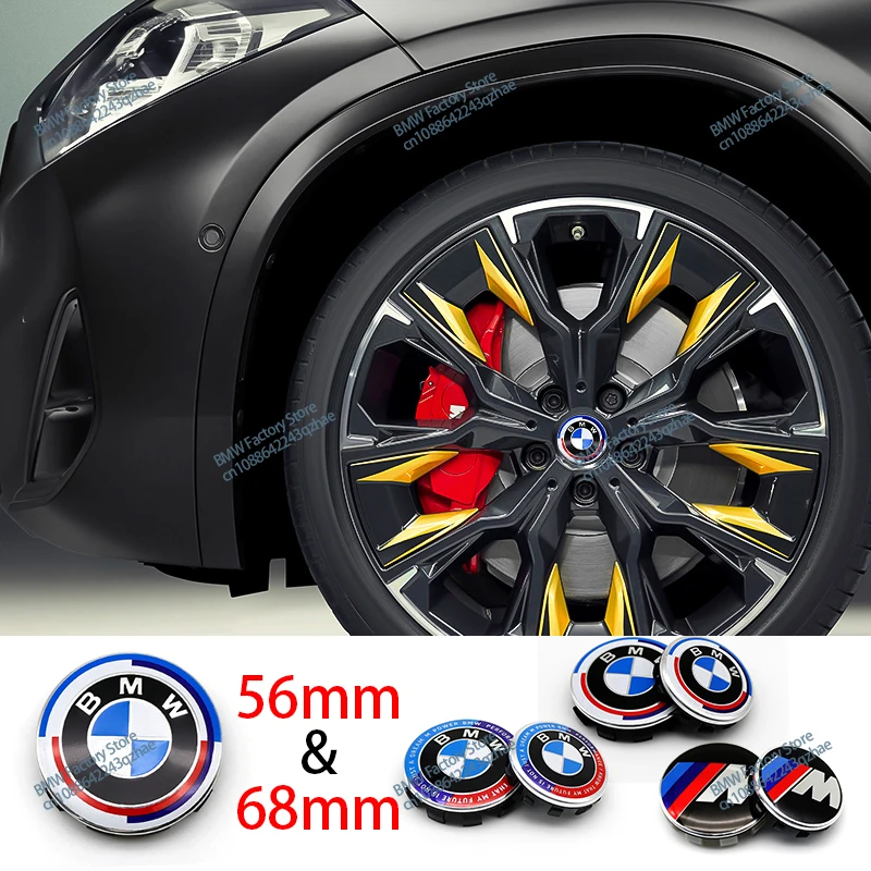 4Pcs 56mm 68MM Car Wheel Center Hup Caps Wheel Cover For BMW E46 E60 E90 F10 F30 E93 E39 E36 G20 F20 E87 E70 E92 G30 F11 F31 X6