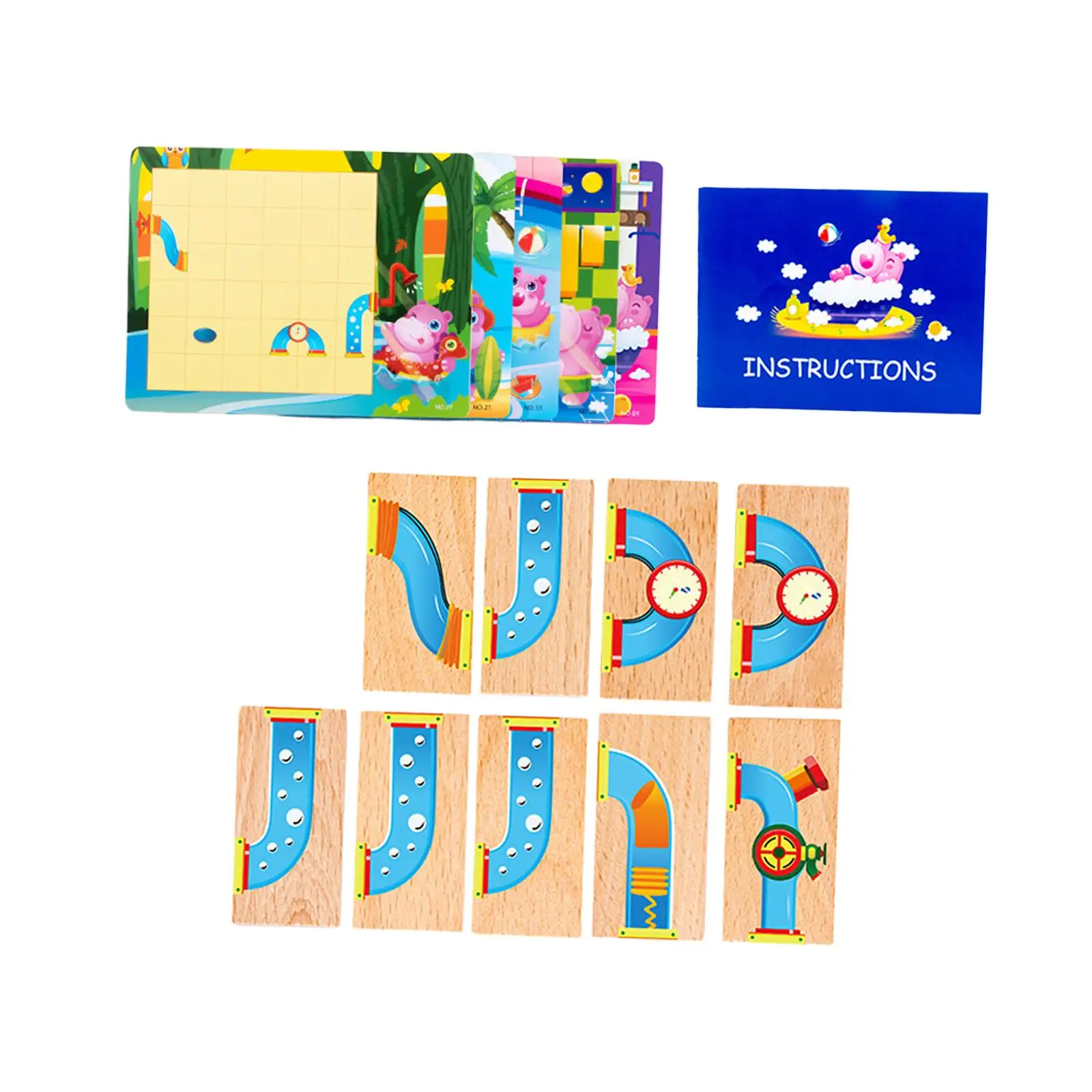 Game Gift Help The Hippo Bathe Puzzle for Boy Toddlers Baby