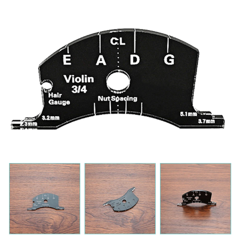 

Violin Measuring Tool Accessories Multifunctional Mold Template Saddle Accessory for Bridge Plastic Repair Parts