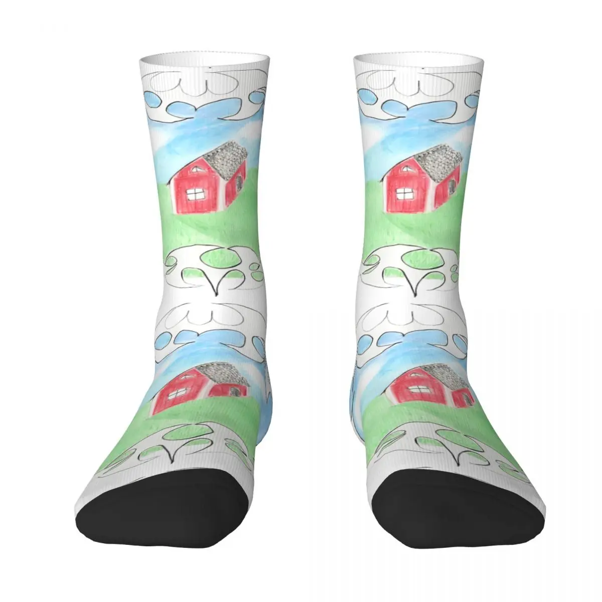 Bladee 333 Drain Gang Socks Leisure Stockings Autumn Non-Slip Couple Socks Medium Soft Pattern Running Sports Socks