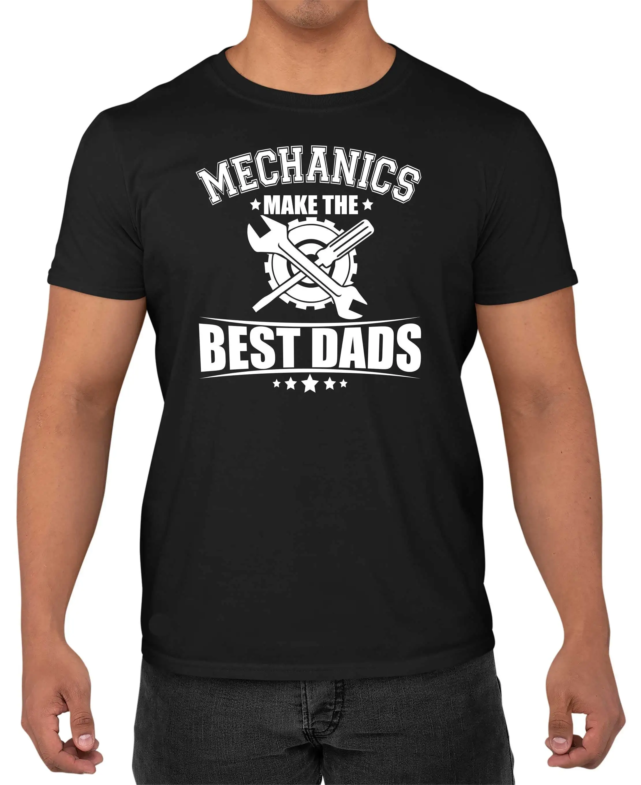 

Футболка Mechanics Make The Best Dads, мужская забавная футболка на день отца, лучший подарок