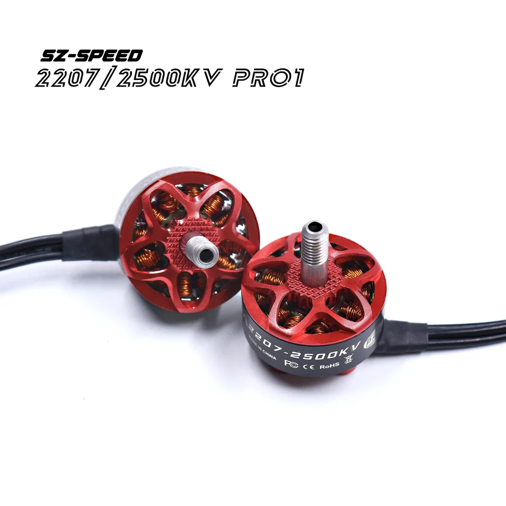 SZ-Speed 2207 PRO 1900KV 2500K Compete In Speed Brushless Motor for FPV RC Drone,suitable for Beginners and Intermediate Players