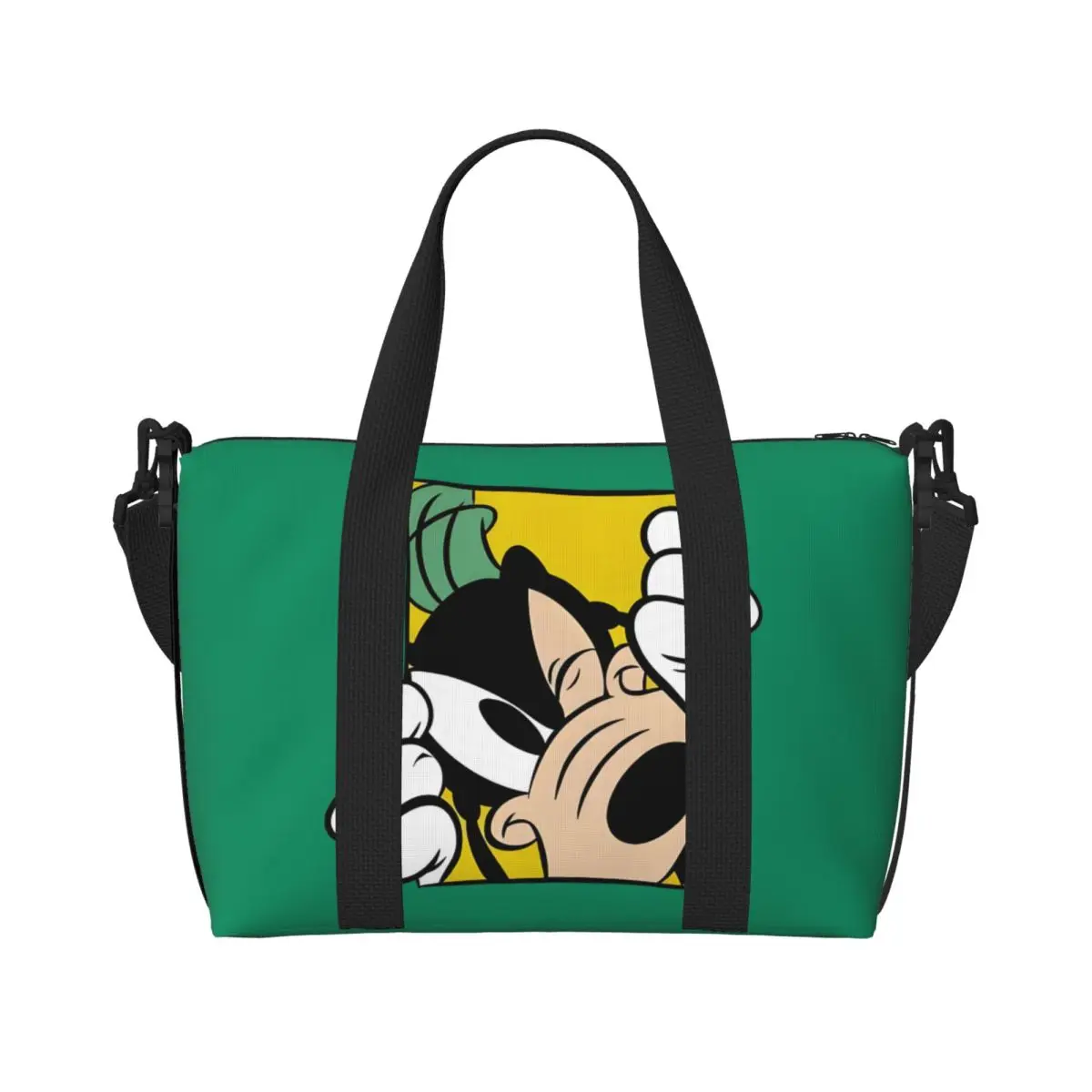 

Custom Goofy Grocery Tote Shopping Bags Women Big Capacity Cartoons Beach Gym Travel Bags