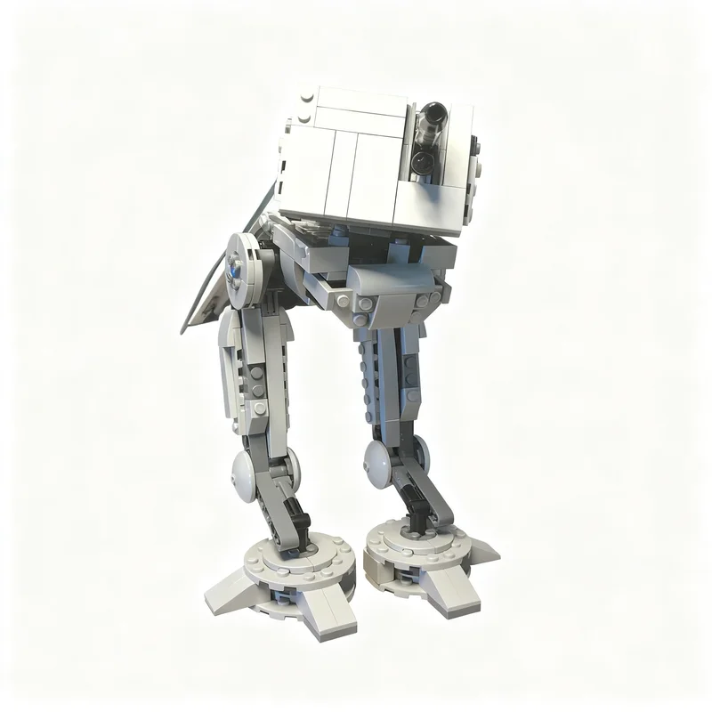 530pcs MOC Star Battle Minifig Scale AT-DT Diorama Alt AT-TE Model Building Blocks Christmas Gifts Collection Creative Education