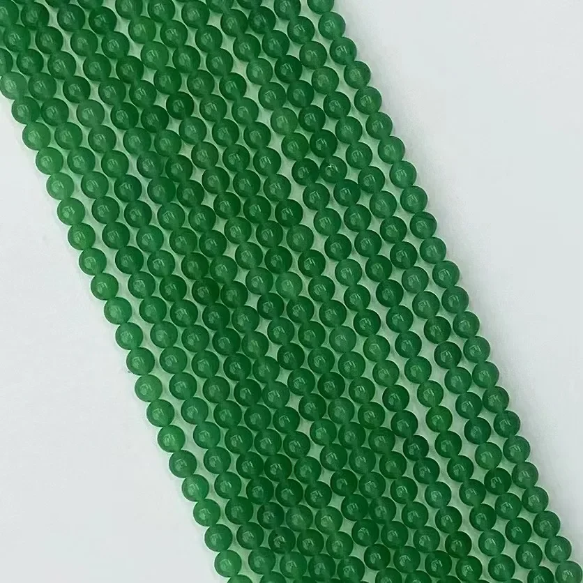 Natural Green Aventurine  Round Beads Loose Beads Jewelry  DIY Bracelet Necklace 38cm Accessories Manufacturer Wholesale