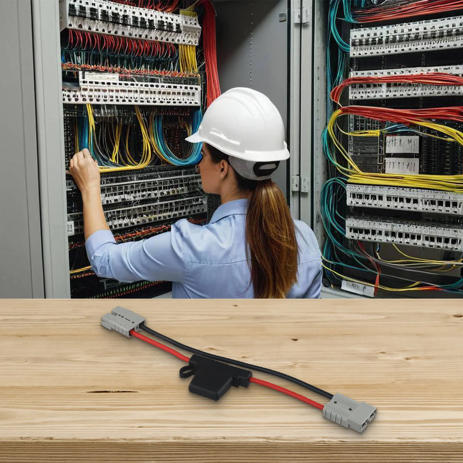 Разъем кабеля питания электрический провод кабель 1 шт. 30 см 8AWG разъем кабель питания с макси-предохранителем 50 А для стиля Anderson