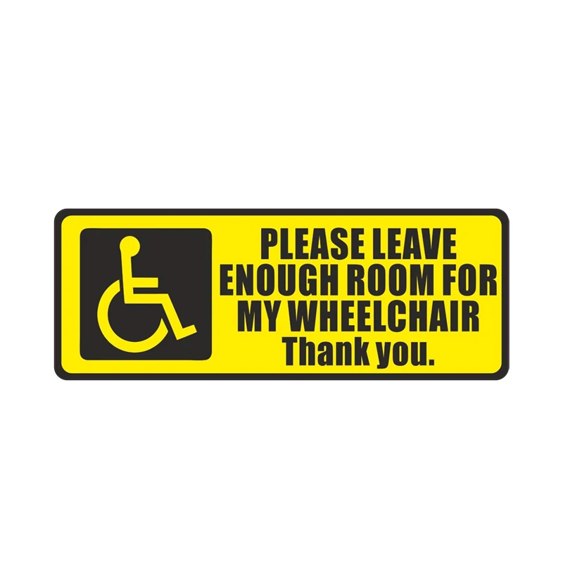 RuleMyLife 17.7CM*6.7CM Disabled Sign Disability Mobility Wheelchair  PVC Car Sticker Decal 11-00083