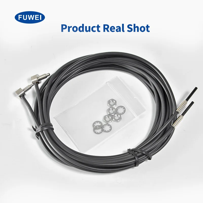 FWGT-310H-TZ High Temperature Resistant Fiber Optic Sensor Probe 200 Degree Induction  Reflection Incident Amplifier