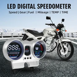 LED Digital 12V Motorcycle Speedometer Gauge Tachometer Odometer Dashboard For Honda CBX250 CBF250 Twister 2001-2008 Waterproof