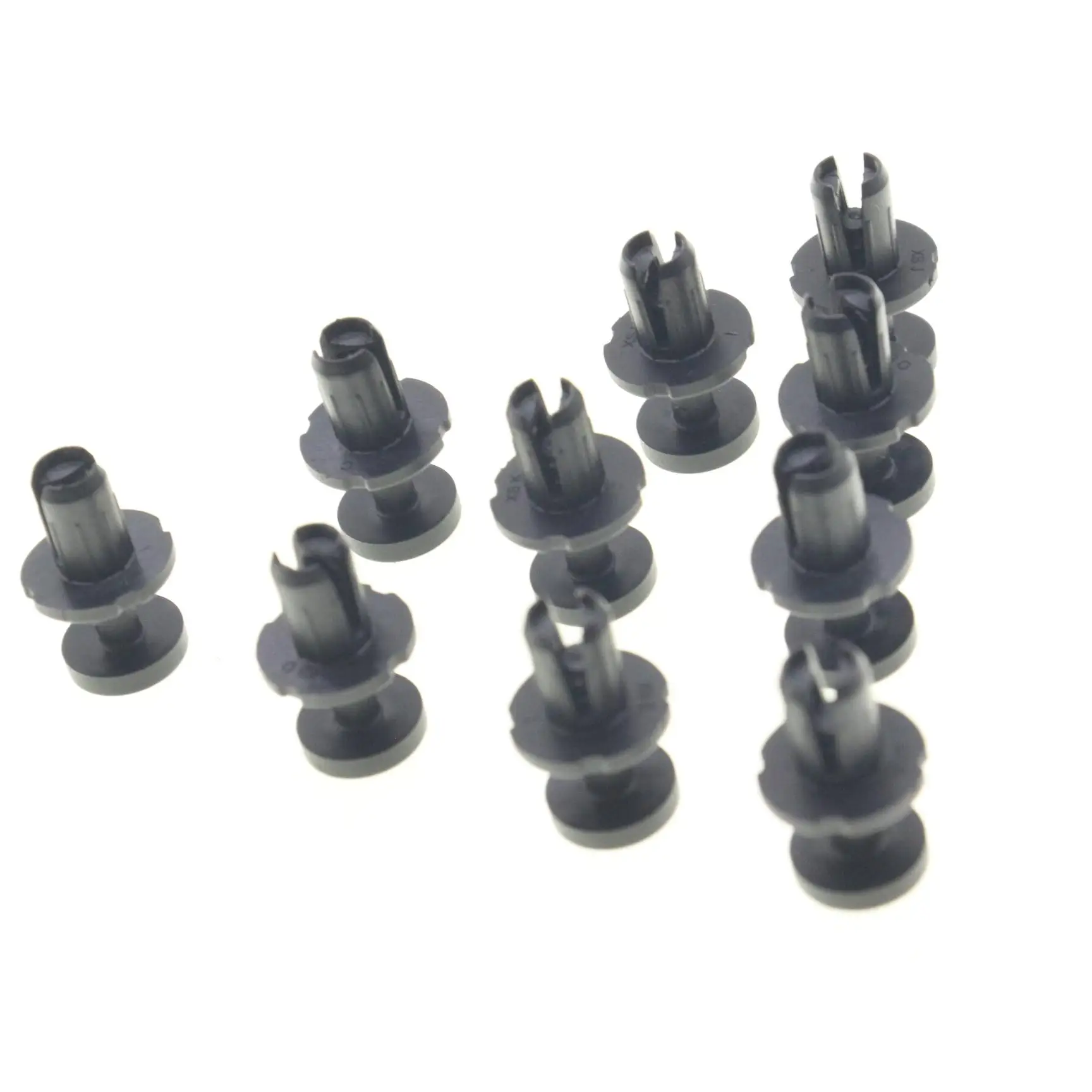 10 Pcs Multi-Purpose Rivet Clips Push Type Fastener For Audi A4 A5 A6 A7 A8 Q3 Q5 Q7 RS5 Nylon Black Retainer Pin – 7L6868307