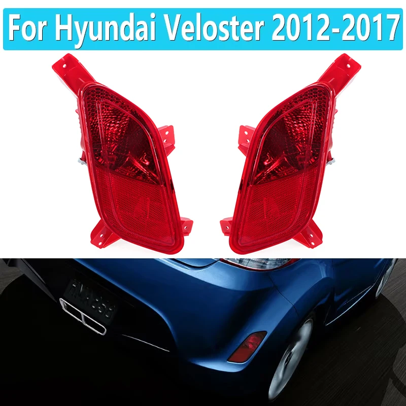 Feu de pare-chocs arrière pour Hyundai Veloster 2012 – 2017, réflecteur, arrêt de frein, feu de signalisation d'avertissement arrière antibrouillard, accessoires de voiture 924062 V100