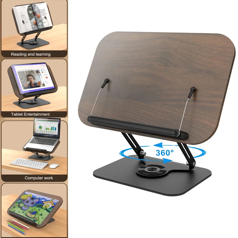 

Foldable Laptop Stand, Height Adjustable Ergonomic Computer Stand for Desk Portable Laptop Riser Holder Mount All Notebooks