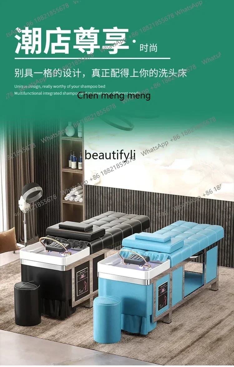 0l Thai Shampoo Chair Water Circulation Fumigation Head Treatment Bed Barber Shop Hair Salon Beauty Salon Head Treatment Wash