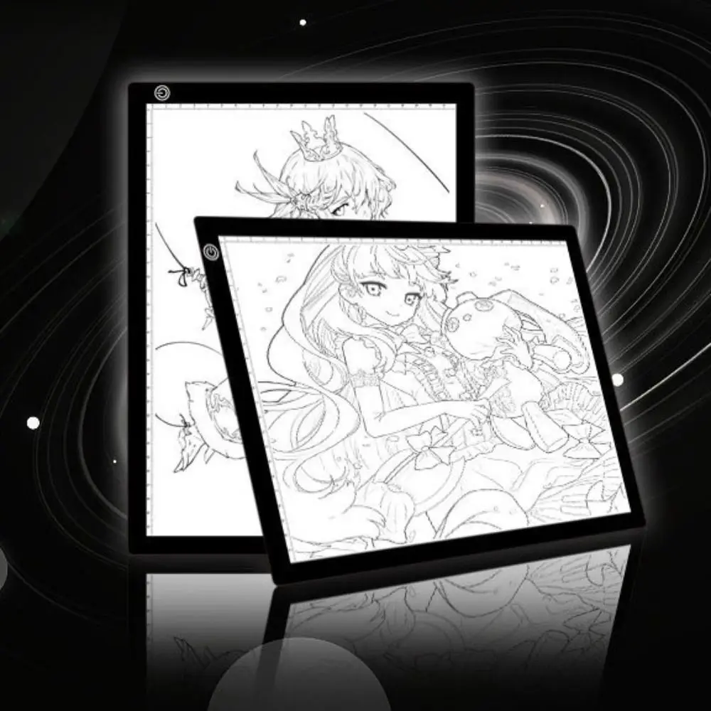 A3/A4/A5 لوحة الرسم الإلكترونية USB نقل الضوء رسم نسخة لوحة الرسم حماية العين ثلاثة مستويات يعتم