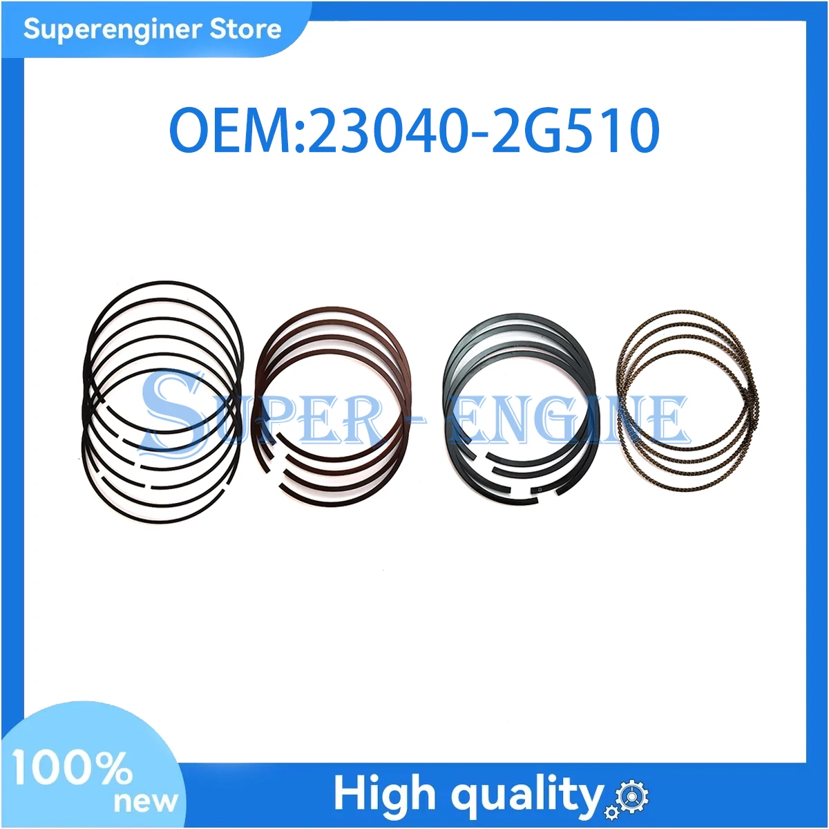 

23040-2G510 230402G510 Engine Piston Ring Set For Hyundai Sonata Santa Fe Kia Sorento Optima 23040 2G510