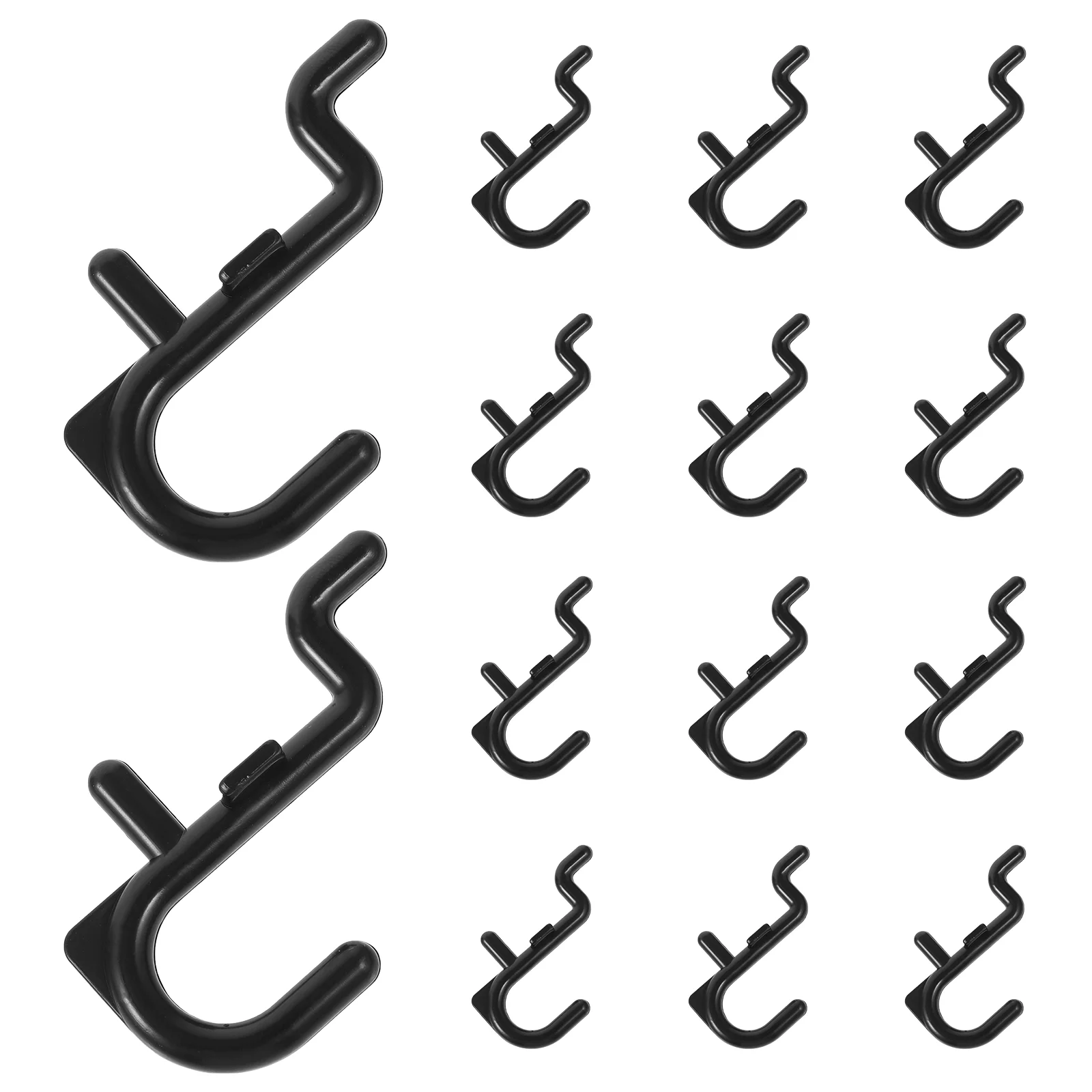 20 Pcs Plastic Hook Peg Board Tool Utility Hooks for Pegboard Universal Shelving Hanging Tools Office