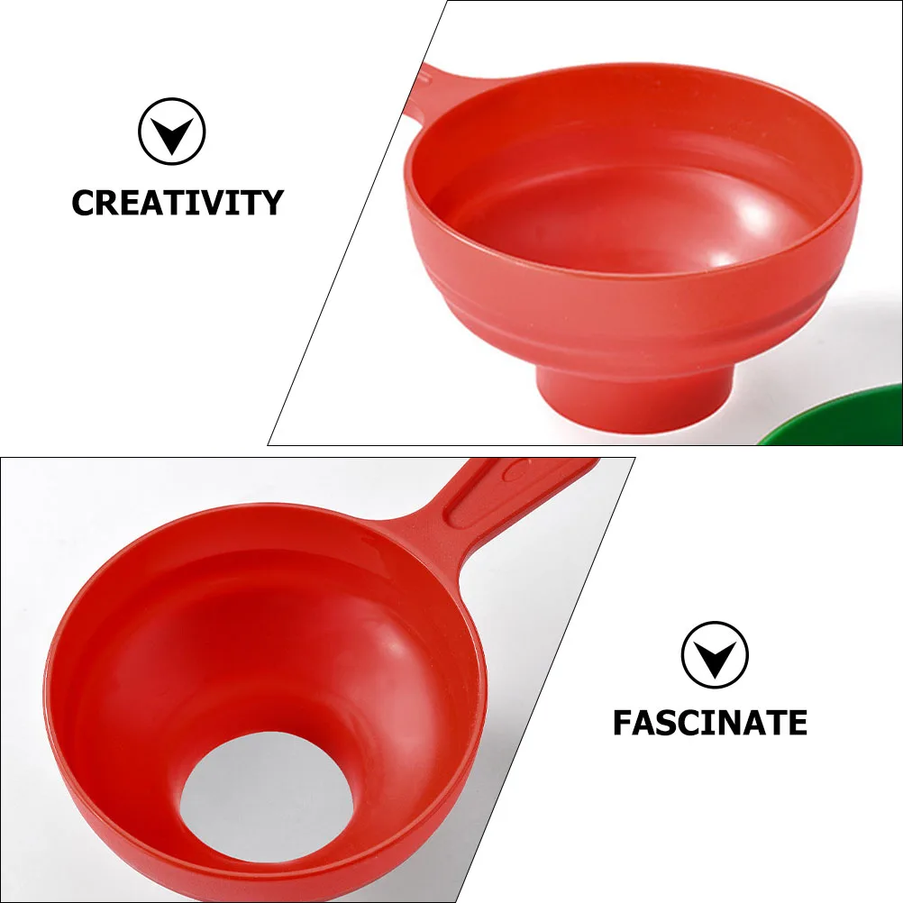 

2pcs Jam Funnel Wide Mouth Kitchen Accessories Plastic Funnels for Canning Sauce Oil Easy Cleaning Storage Dry Liquid