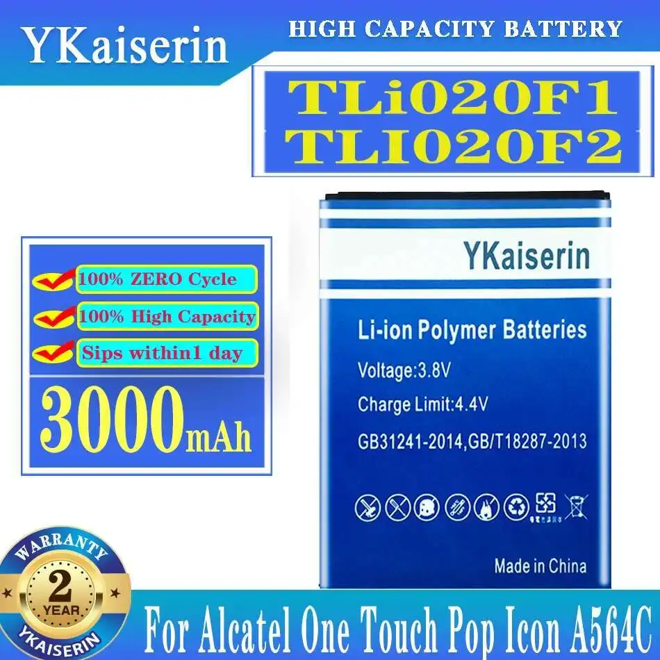 

Аккумулятор мобильного телефона TLi020F1 3000 мАч для Tcl J720 J720T J726T J728T для Alcatel One Touch Pop 2 5042d C7 OT 7040 7040D