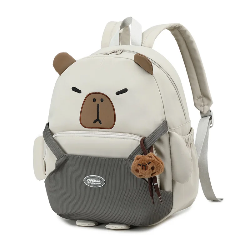 Capybara Backpacks Y2K Cute Backpack Plush Back To School Bag Cartoon Soft Funny Animal Large Capacity Unisex Student Backpacks