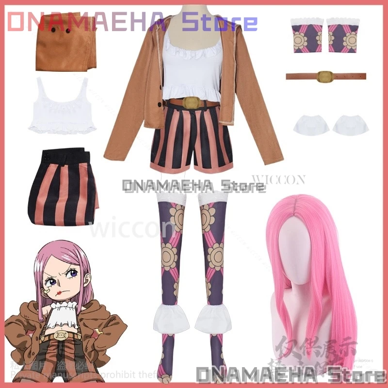 Anime Jewelry Bonney Cosplay Costume Cool Girls Roleplay Uniform Shorts Coat Wig Woman Sexy Halloween Christmas Suit Customized