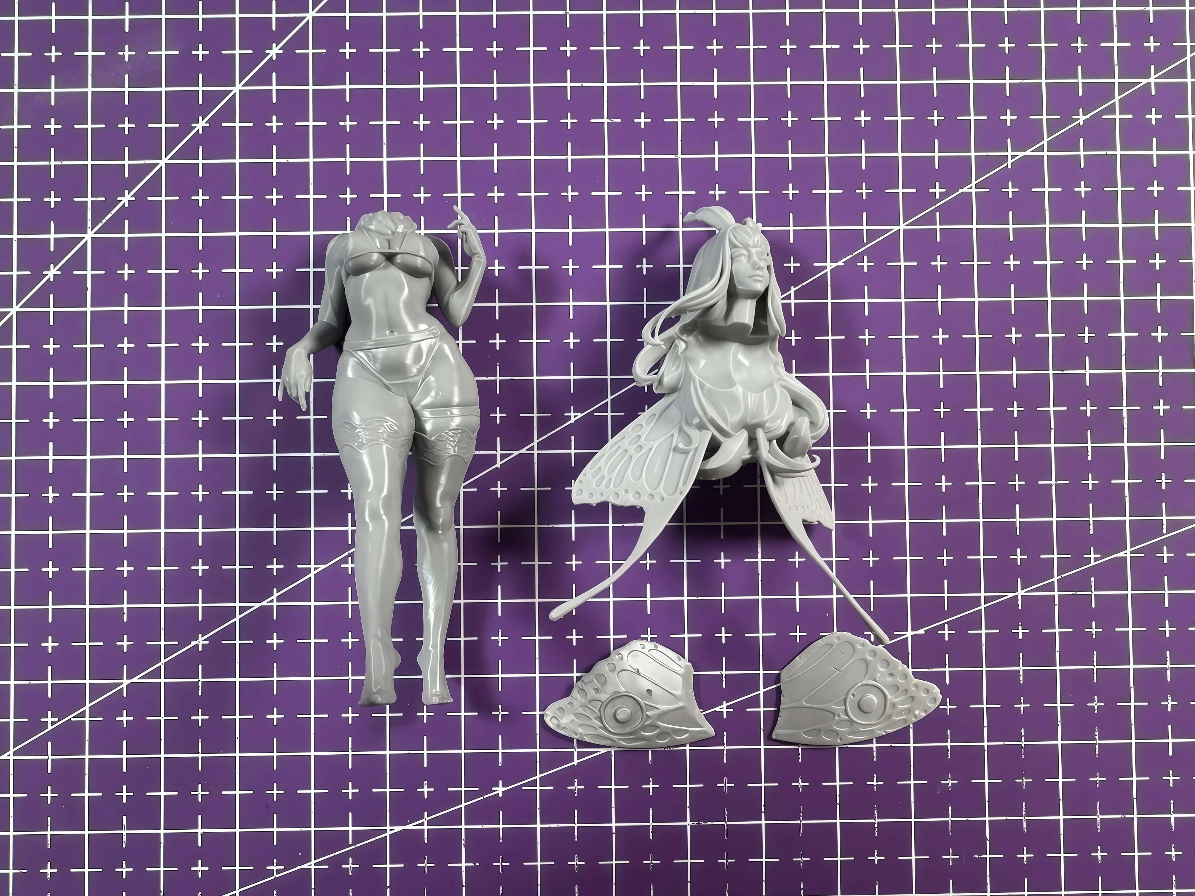 

75mm Casting Resin Model Assembly Kit Flower Fox Resin Model Toy Unpainted