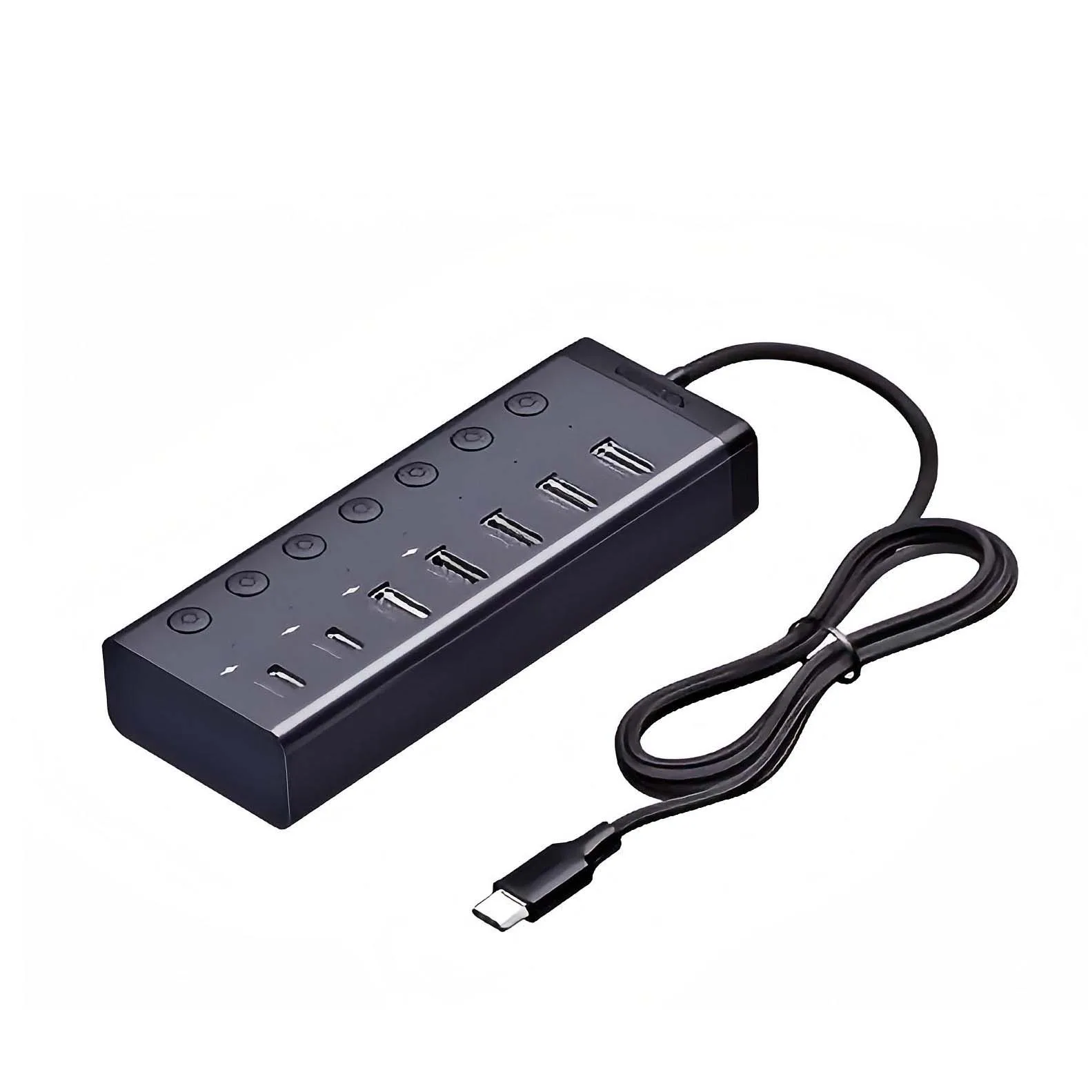 UGREEN 7 Port USB3.2 Gen1 Individual on Off Switch USB Hub 5Gbps High Speed Splitter CM859 With 12V 2A Power Adapter