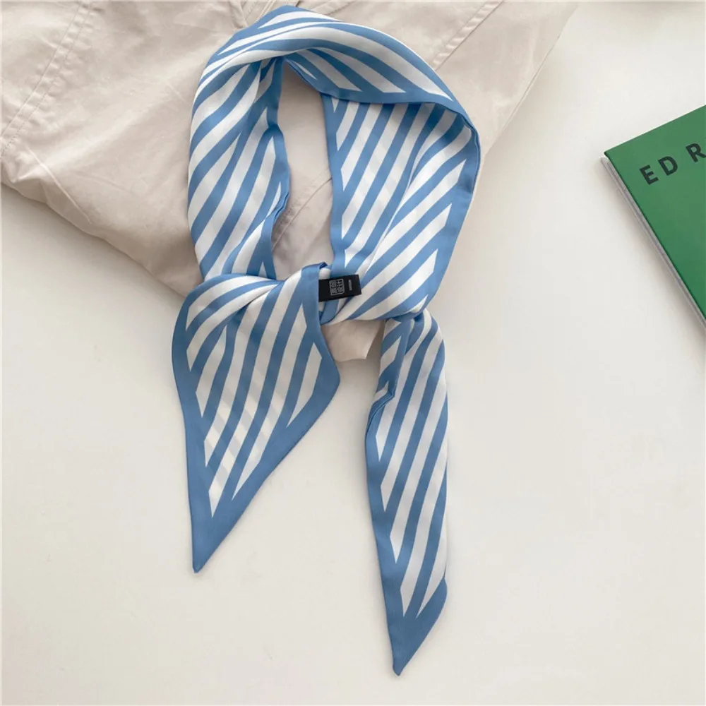 

Новая модная винтажная повязка для волос, высококачественная длинная лента с бантом, сумка для волос, атласная лента, маленький шелковый шарф