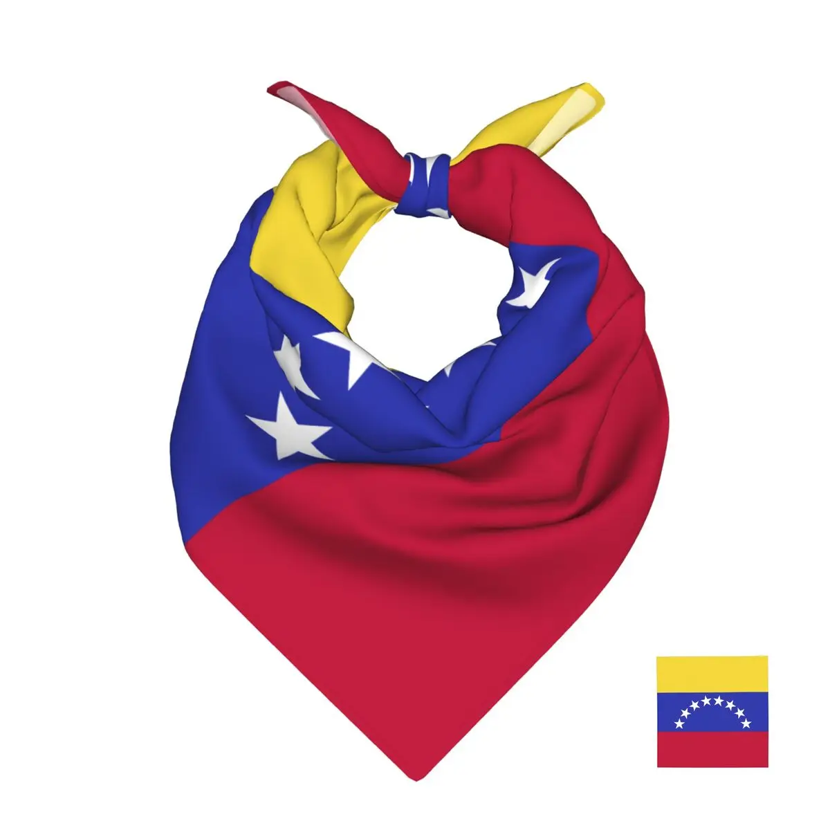 50cm*50cm Venezuela Flag Scarf Head Hair Shawl Women Designer Scarfs Square Headband