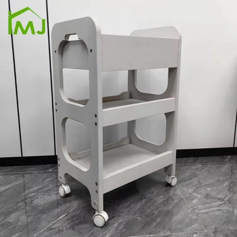 Immagine 4: Carrello Porta Attrezzi Multifunzione per Salone di Bellezza e Barbiere, Carrello per Manicure e Parrucchiere